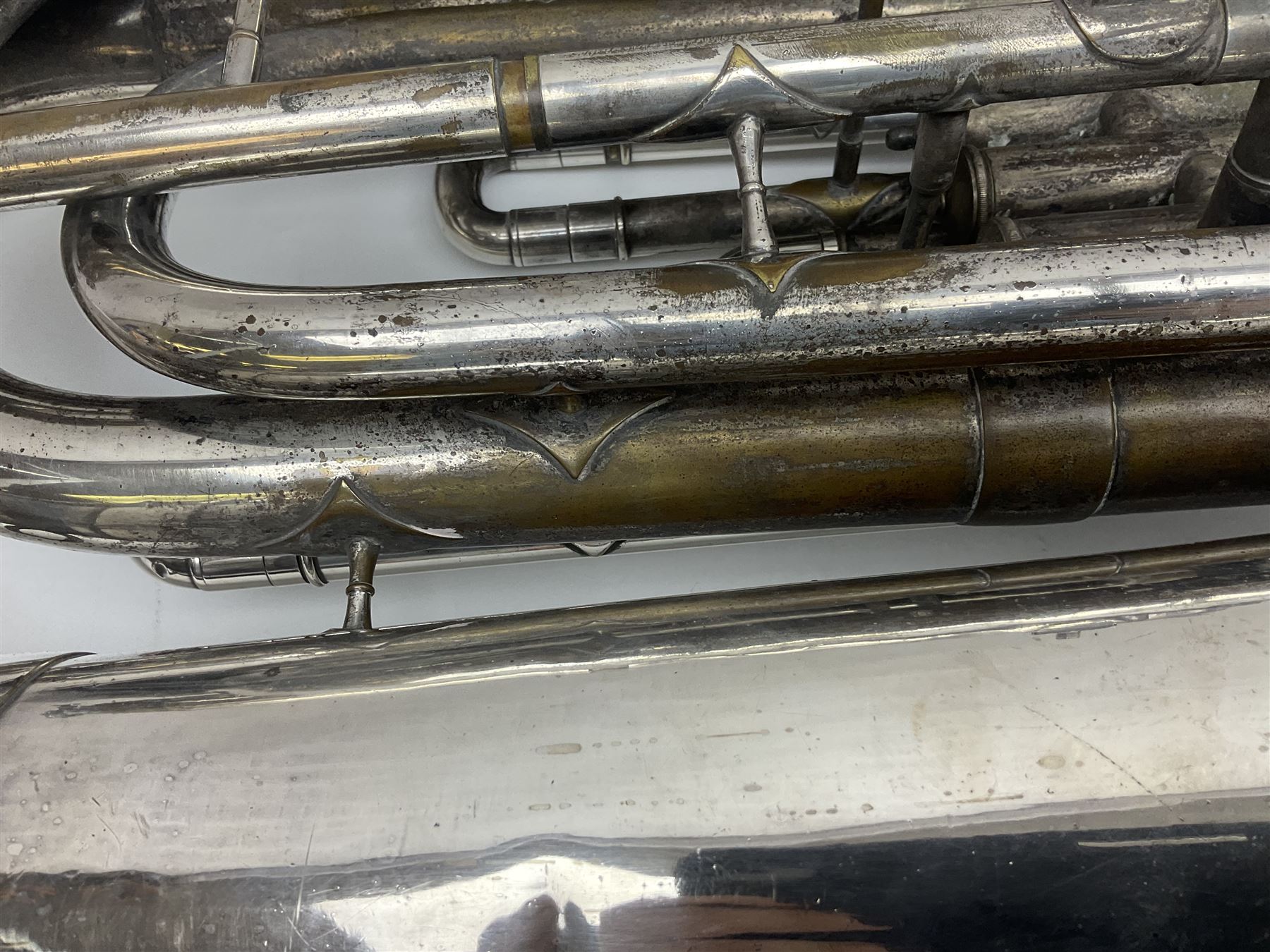 Salvation Army Class A Bb tuba for restoration or display H79cm