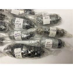 Collection of thermionic radio valves/vacuum tubes, of various makes and models, including PX4, U12, VR65 I0E/II446, PL504, CV1501 etc, approximately 60 as per list, unboxed