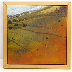  Scaurs Robin Hoods Bay, mixed media on canvas Janet R Moodie (British 1938-2010) 35.5cm x 35.5cm  