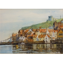  'Robin Hood's Bay', 'Lower Harbour Whitby' and 'Goathland', three watercolours I Nicholas one datesd '97, 13cm x 18cm (3)  