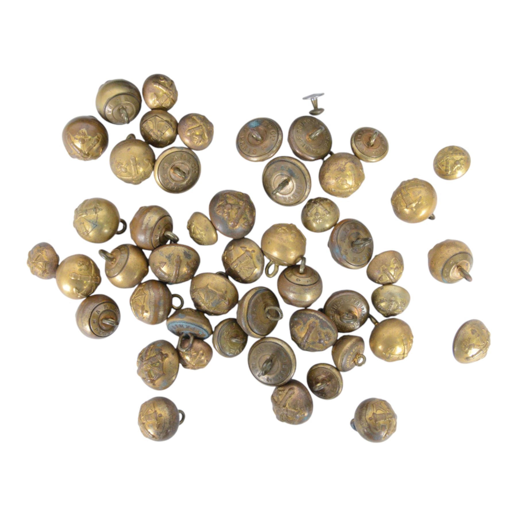 French Sapeur Pompier, fire service, photos, medals, decorations collar badges and buttons, all awarded to the same person.
