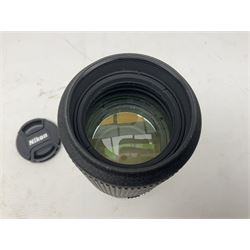 Nikon 'ED AF Micro Nikkor 200mm 1:4D' lens, Tamron 'SP Di AF 180mm 1;3.5 Macro1:1' lens, serial no 501075 and Tamron 'AF 70-300mm 1:4-5.6 Tele-Macro (1:2) ' lens, serial no 305906  