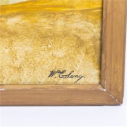 English Naive School (20th Century): The Coachman Inn - Snainton, oil on board indistinctly signed 70cm x 95cm 