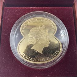 Queen Elizabeth II Bailiwick of Jersey 2012 'British Isles Poppy' gold proof five pound coin, 28 grams of 22 carat gold, cased with CPM certificate