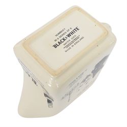 Eight Black and White Scotch Whisky advertising jugs