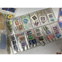 Quantity of stamps, to include British and world examples, usable postage etc, some in albums