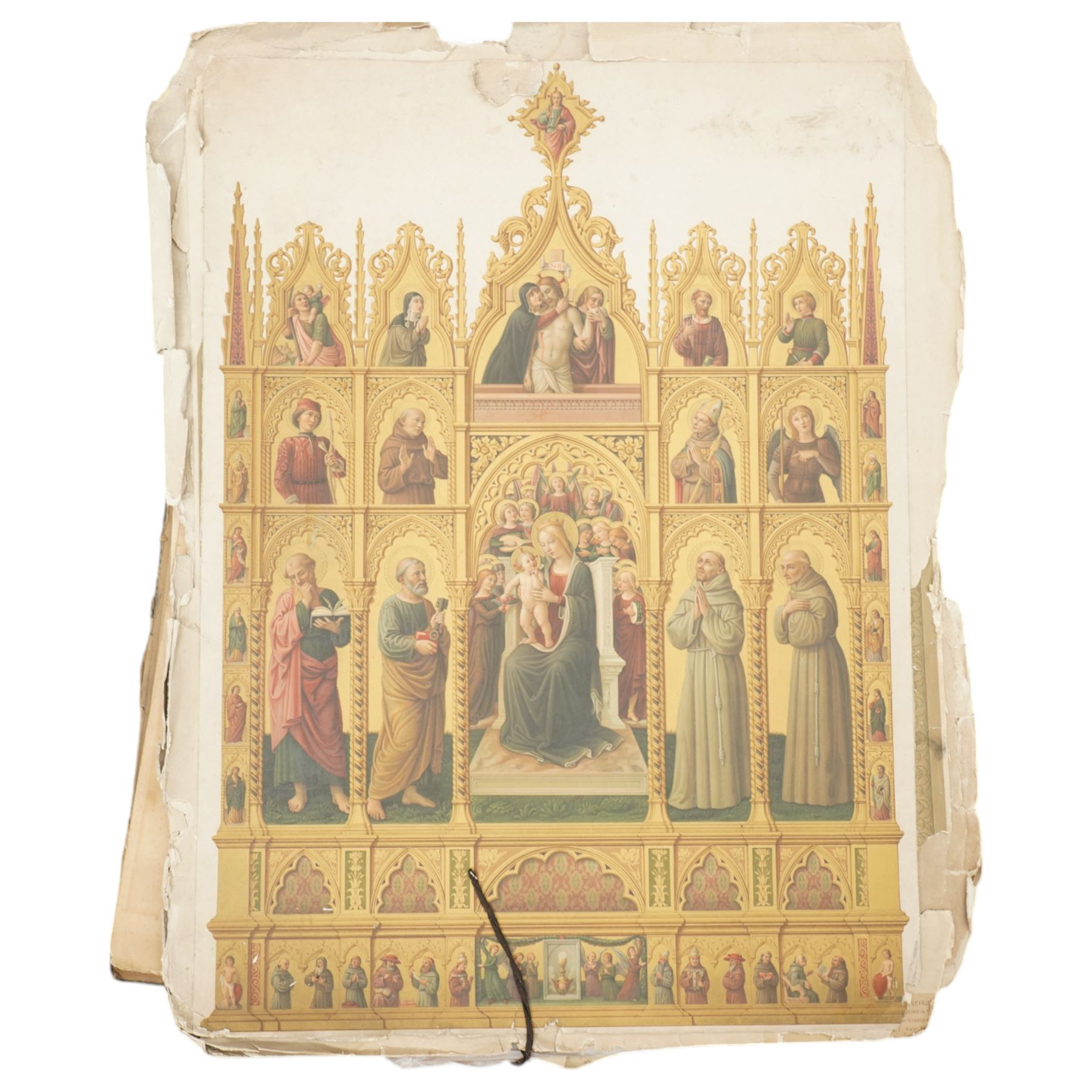 'The Transfiguration' 'The Virgin and Child' and 'The Virgin and Child with Attendant Saints', three Arundel Society chromolithographs with large quantity of religious and landscape etchings and prints (unframed) (qty)