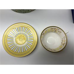 Wedgwood Yellow Ribbons cabinet cup and saucer, boxed and a Swarovski butterfly, boxed (2)