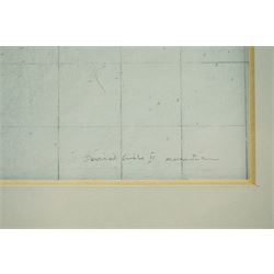 Malcolm Whittaker (British 1937-): 'Devised Circle', pencil and wash signed and titled, 40cm x 45cm 