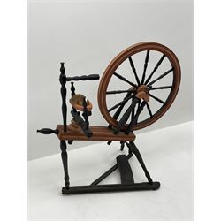 Contemporary painted spinning wheel
