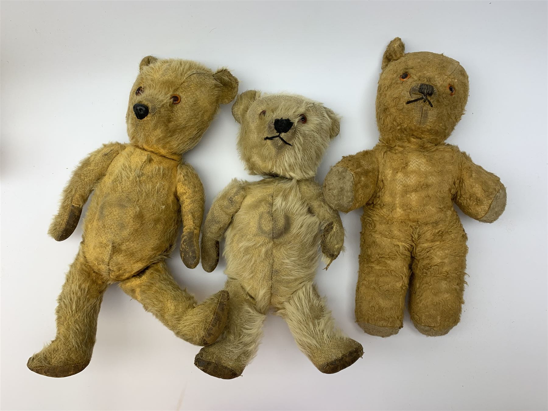 STILLAS HEADS TEDDY BEAR Five British teddy bears 1930s-50s including Irish Tara bear with