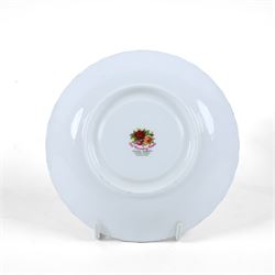 Royal Albert Old Country Roses tea set, comprising cake stand, milk jug, seven dessert plates, seven cups and ten saucers 