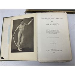 Muybridge, Eadweard; The Human Figure in Motion, London, Chapman & Hall Ld, Art, Wright, J Wright; The Sculpture and Art Students' Guide to the Proportions of the Human form, plates reproduced by John Sutcliffe, Luard L.D; Horse and Movement, London Cassell and Company ltd, with eight plates in colour and twenty-four in half-tone, together with other folious    