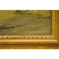 Owen Bowen (Staithes Group 1873-1967): Howsteane Gorge - Upper Nidderdale North Yorkshire, oil on board signed 39cm x 29cm