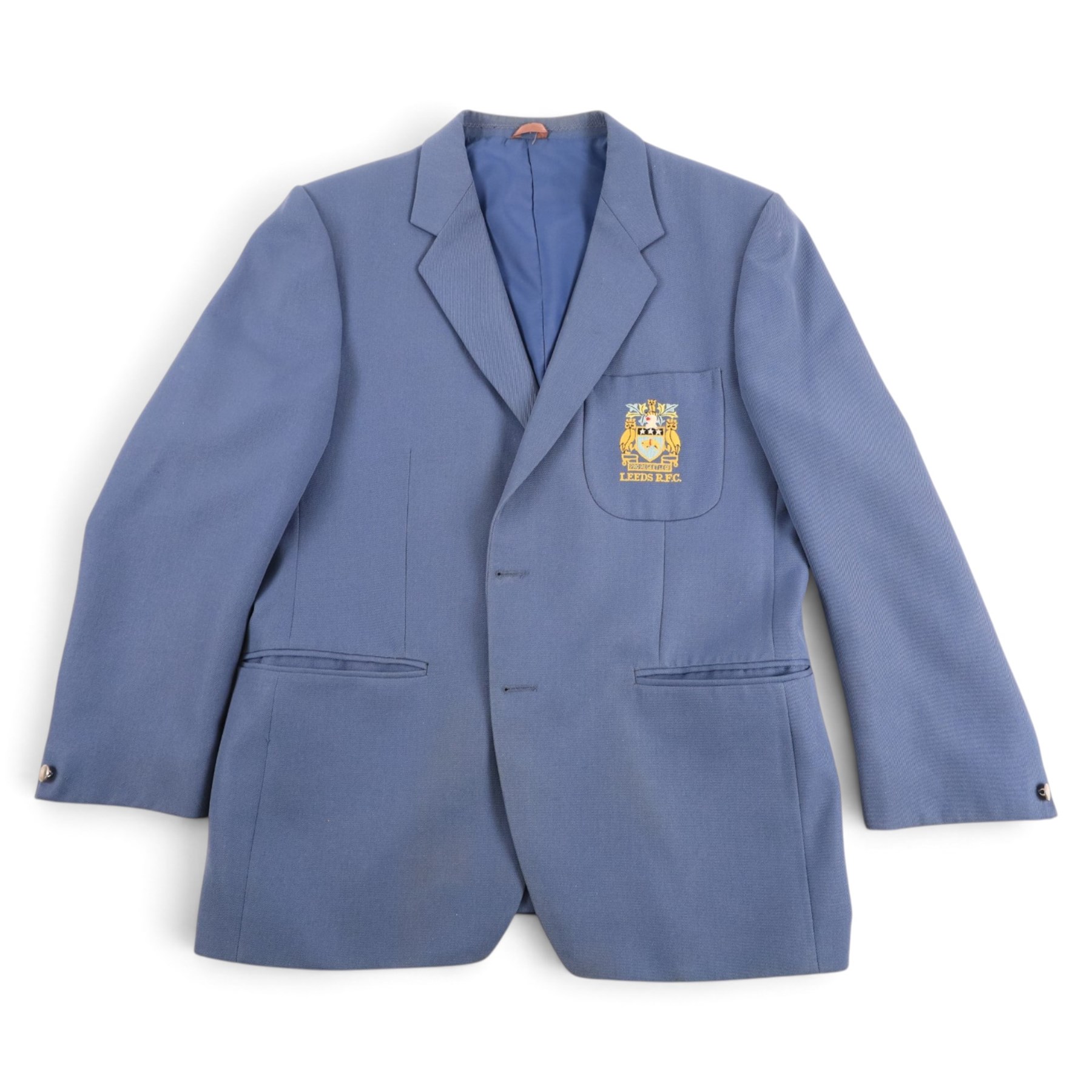 Barry Seabourne - 1970s/80s Leeds Rugby League blazer and tie, gifted to the vendor by Barry in the 1980s, together with an Umbro 1984 Great Britain Rugby Jumper given to the vendor by the team at his final training session at Headingley