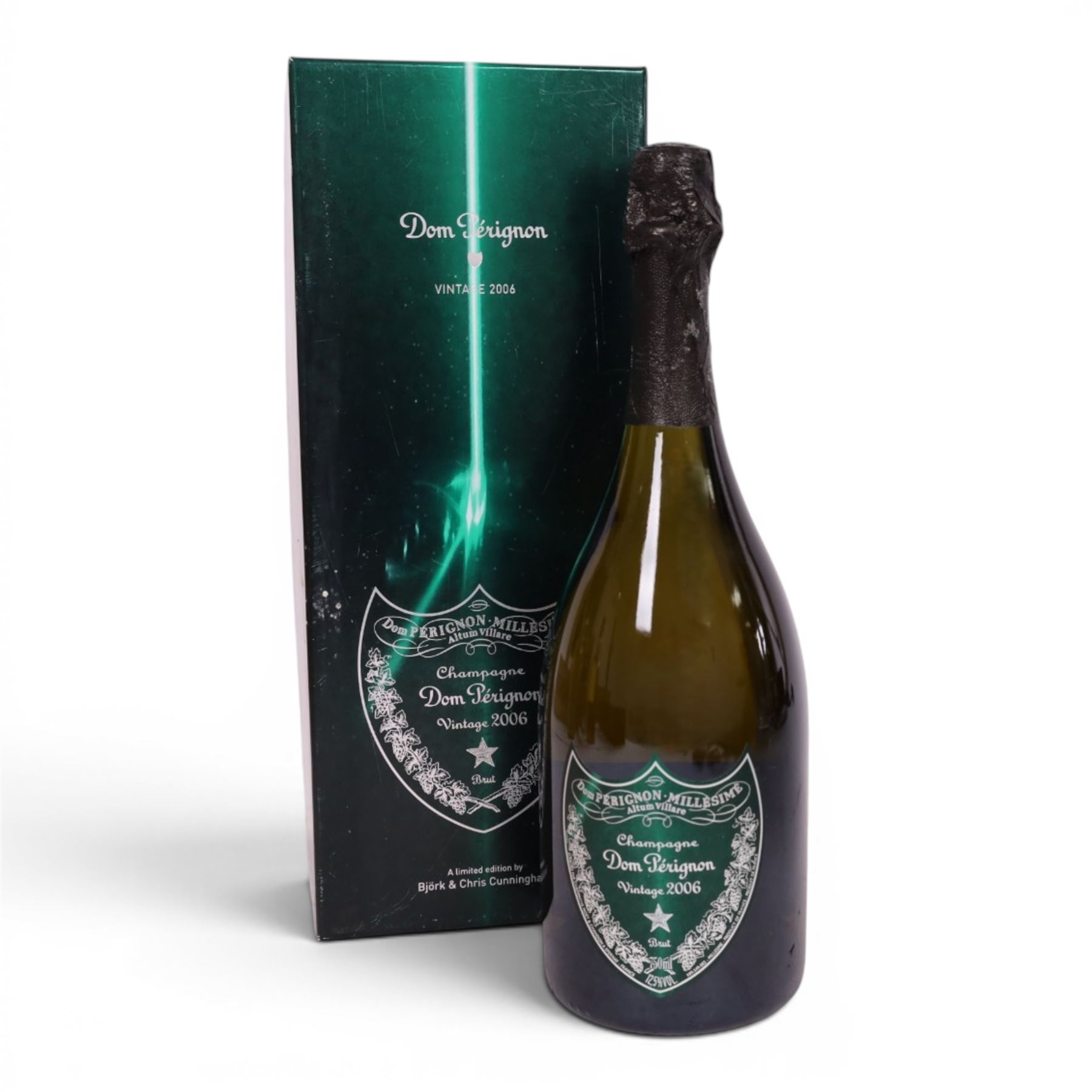 Dom Perignon Millésimé limited edition 2006 Champagne by Bjork and Chris Cunningham, 12.5% vol 750ml, with paperwork in presentation box