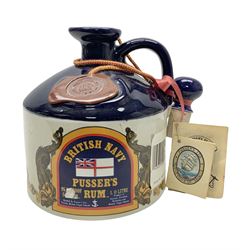 Pussers, British Navy rum, 1 litre, 95.5 proof, in a ceramic flagon