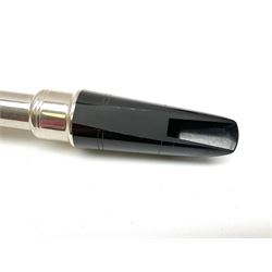 Holton Elkhorn Collegiate silver plated two-piece clarinet No.203444 L68cm; cased