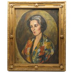 Brenda Bury (British 1932-): Members of European Parliament - 'Diana Elles Baroness Elles' 'Aeneas Simon Mackay 15th Lord Reay' 'David Lewis 1st Baron Brecon' 'Sir Peter Kirk' 'Derek Walker Smith Baron Broxbourne' and 'Tufton Beamish Baron Chelwood', set of six oils on canvas signed with initials, in matching frames, 76cm x 59cm (6)
Provenance: Property of a Nobleman.