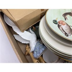 Large collection of items, to include tea service, Masons vase, glassware etc, in eight boxes 