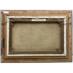 Owen Bowen (Staithes Group 1873-1967): 'The Five Peaks of the Snowdon Range', oil on canvas signed, original title label verso 40cm x 60cm 
Provenance: exh. Royal Cambrian Academy 1955 No.74; by direct descent through the artist's family, never previously been on the market