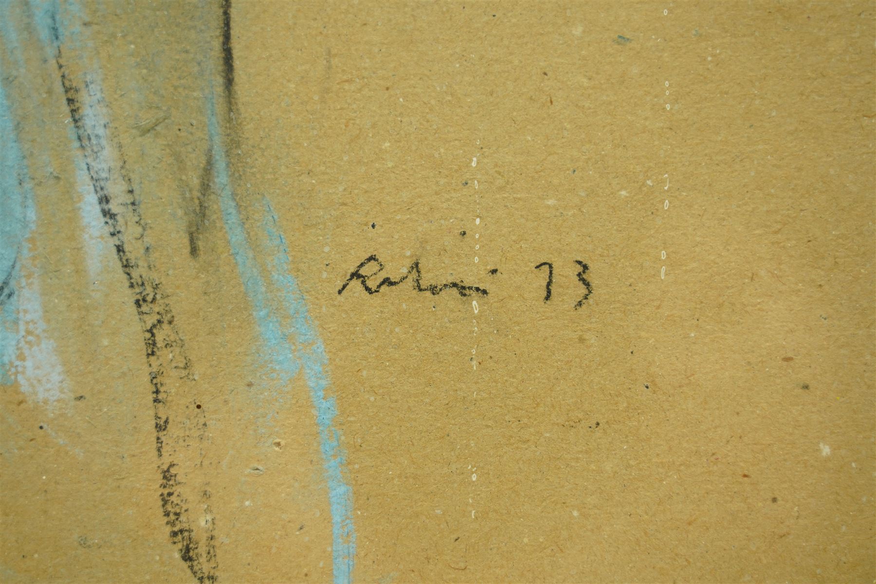 Harold Francis Riley (British 1934-2023): Lady in a Blue Scarf, pastel signed and dated '73, 44cm x 31cm