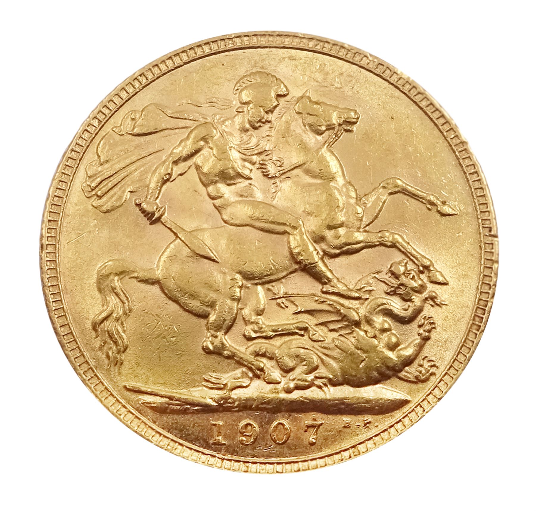 King Edward VII 1907 gold full sovereign coin - Coins, Banknotes & Stamps