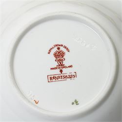 Mixed Royal Crown Derby Imari pattern 1128 wares, to include two Golden Primrose vases, both boxed, 8.5cm; five petal tray, boxed, D11.5cm, sweet tray, D13cm, miniature loving cup, boxed, and a miniature vase, H6cm etc (10)