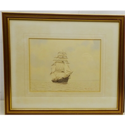  Roger Davies (British 1945-): 'Golden Sea', watercolour signed, titled verso 23cm x 31cm  