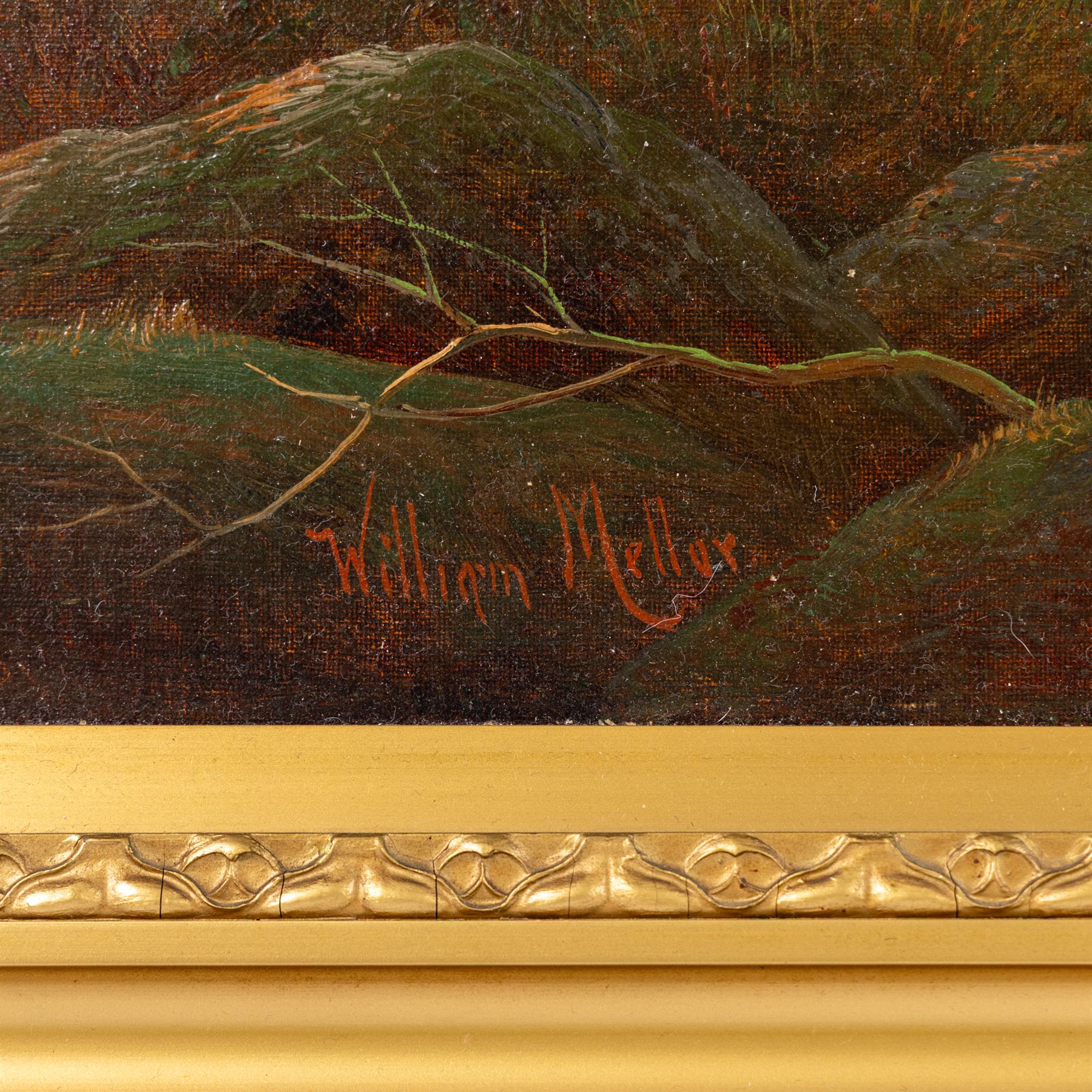 William Mellor (British 1851-1931): 'On the Wharfe - Bolton Woods', oil on canvas signed, titled verso 50cm x 75cm