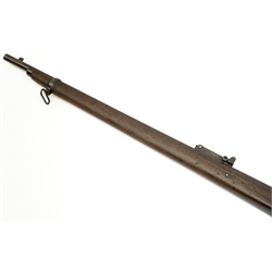 Early 20th century BSA .310 Cadet rifle, the Martini action marked with a kangaroo and 'Commonwealth of Australia', serial no.2947, the walnut stock impressed 7/09 C.M.F. over S.A 1801, 62cm barrel with hinged foresight L103cm overall