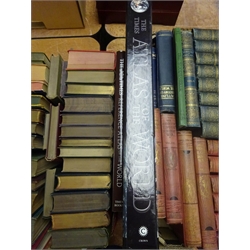  Waverley Novels, five vols. The Worlds Library of Best Books four vols. Cassell's History of England, The History of The Great European War, The Times Atlas of the World, other works and publications in three boxes  