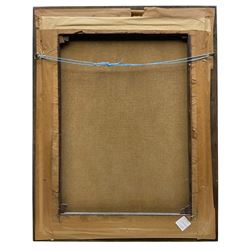 Anton Hölperl (Czech/Austrian 1820-1888): Girls Spinning, Embroidering and Grinding Coffee in Traditional Gowns, set three oils on canvas signed and dated 1863, 57cm x 43cm (3)