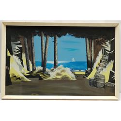 Harold Auty (British 20th century): 'Pirates of Penzance', gouache signed and dated 1967, titled verso 39cm x 61cm