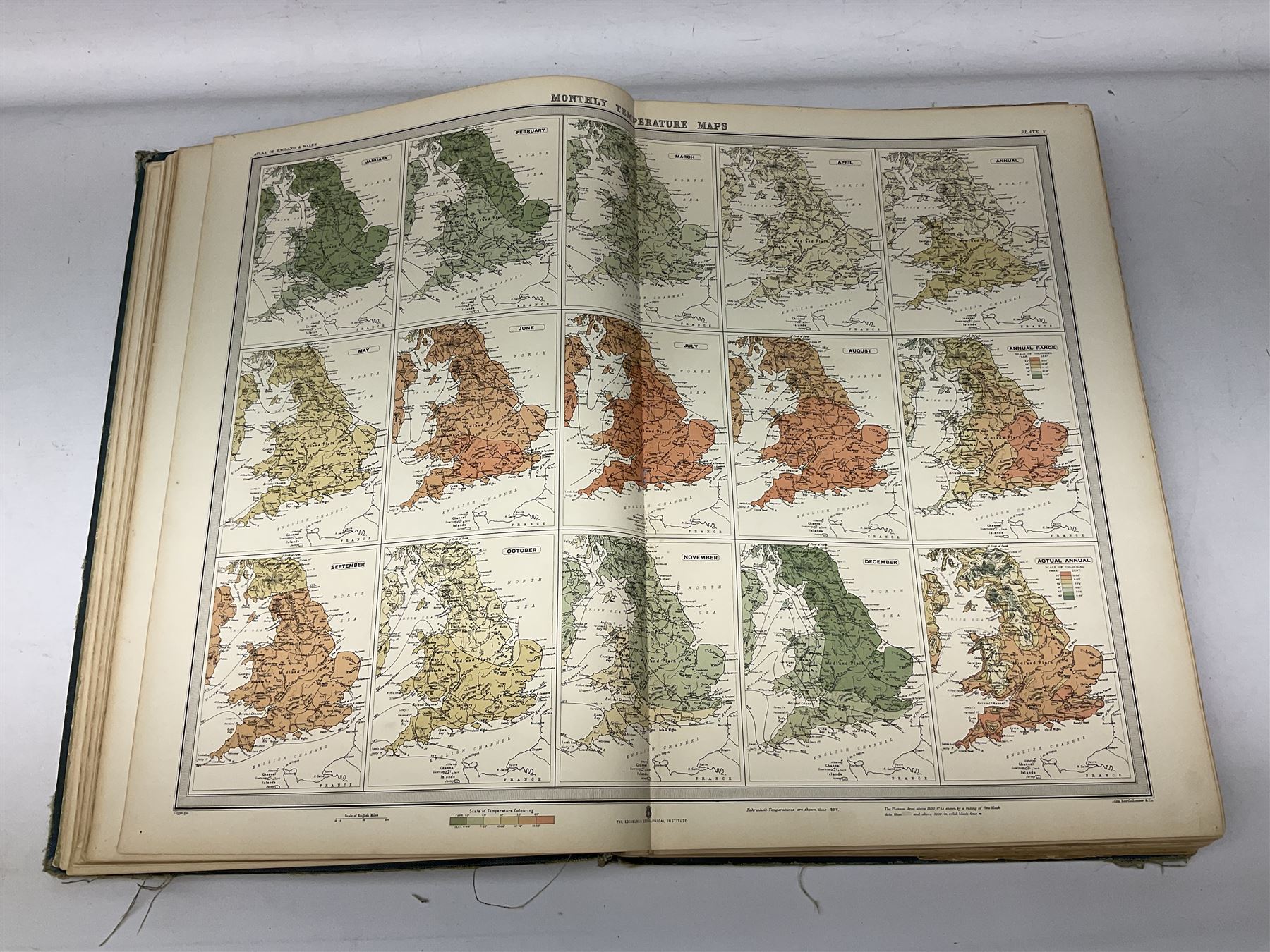 J G Bartholomew, The Survey ATlas of England & Wales, 1903 