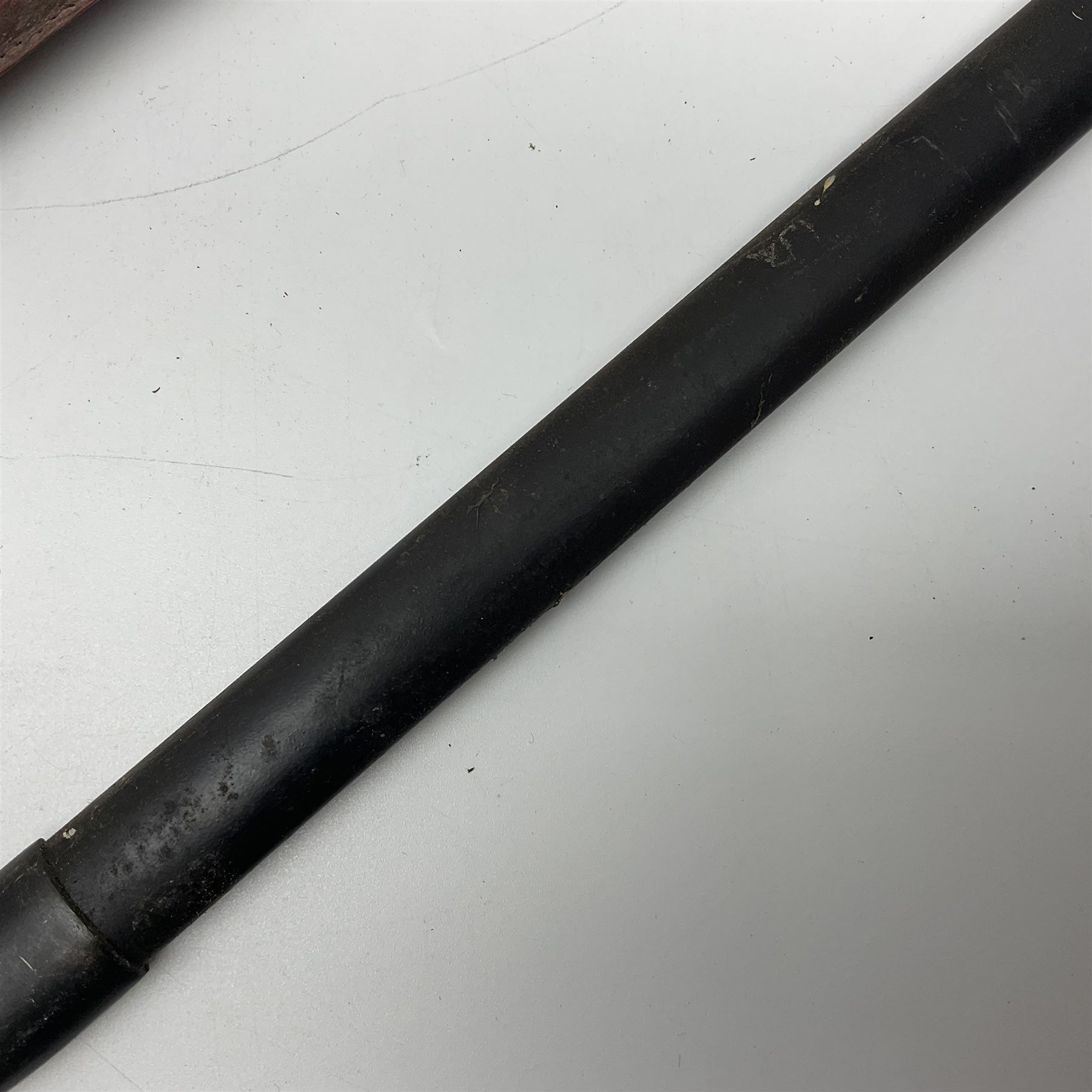 Reproduction WW2 German Luftwaffe officer's sword; and reproduction Japanese officer's sword katana (2)