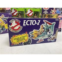 Ghostbusters - 'ECTO 1' car with two figures; ECTO-2 Vehicle, Highway Hunter Action Ghost Vehicle and Haunted Vehicles Air Sickness; all boxed; racing car with Egon Spengler driver; two 1984 Marshmallow Man figures; and four unopened carded/boxed figures etc