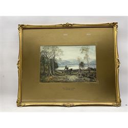 William Manners (British 1860-1930): 'Going to the Hayfield' and 'Edge of the Lake - Coniston', pair watercolours signed, titled on the mounts, 20cm x 30cm