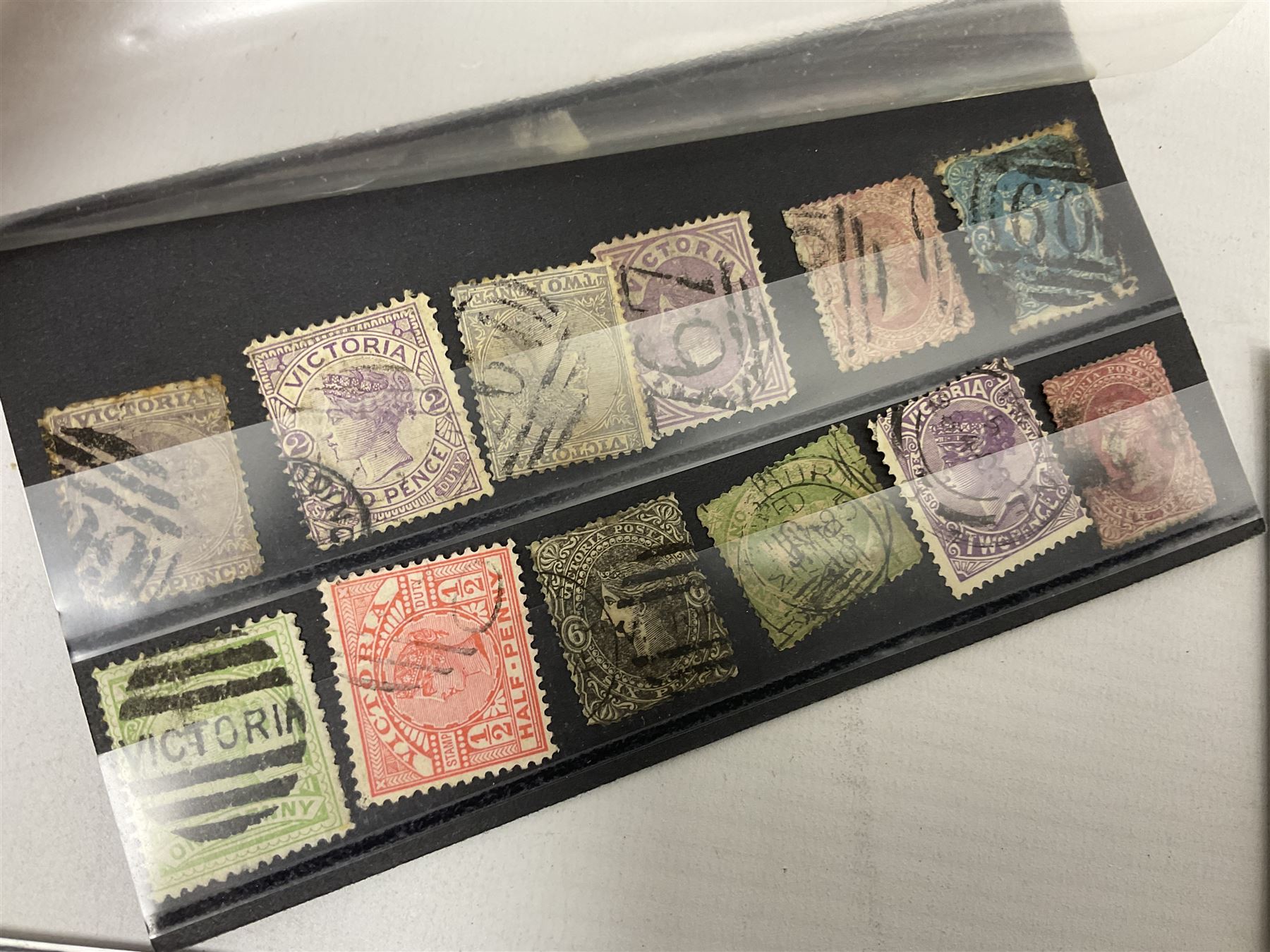 Stamps including Royal Mail PHQ cards, air mail covers, first day covers, Queen Elizabeth II pre decimal stamps etc, in various albums and loose, in one box