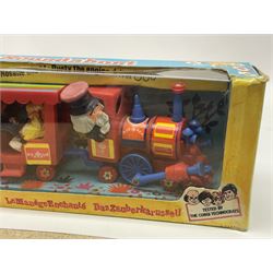 Corgi - The Magic Roundabout train no.851 in original box; with loose Batman, Robin and Lady Penelope figures from Corgi and Dinky vehicles