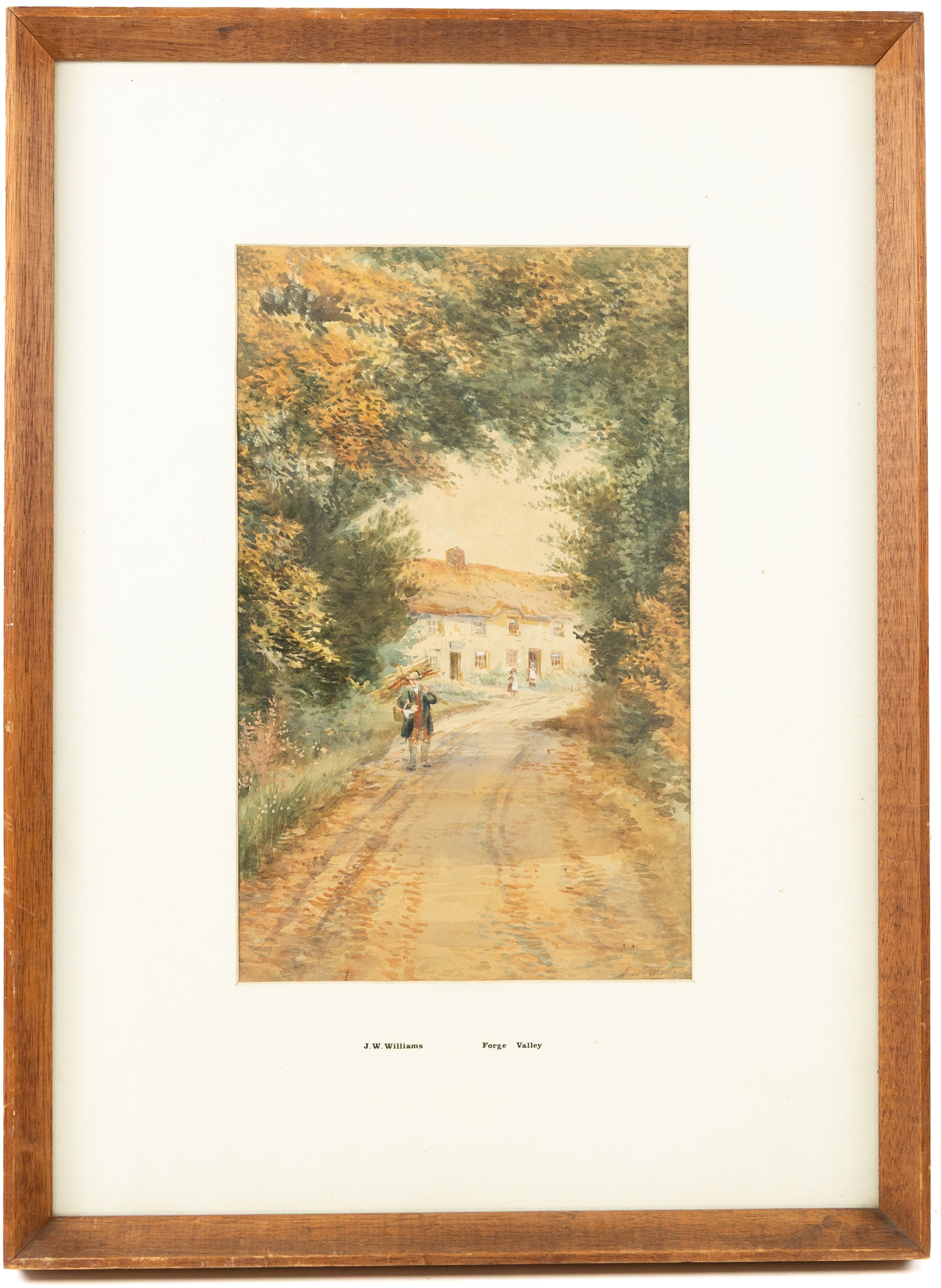 John Wynne Williams (British fl.1900-1920): 'Forge Valley' and 'Paradise' Old Town Scarborough, pair watercolours signed, titled on the mounts 33cm x 20cm (2)