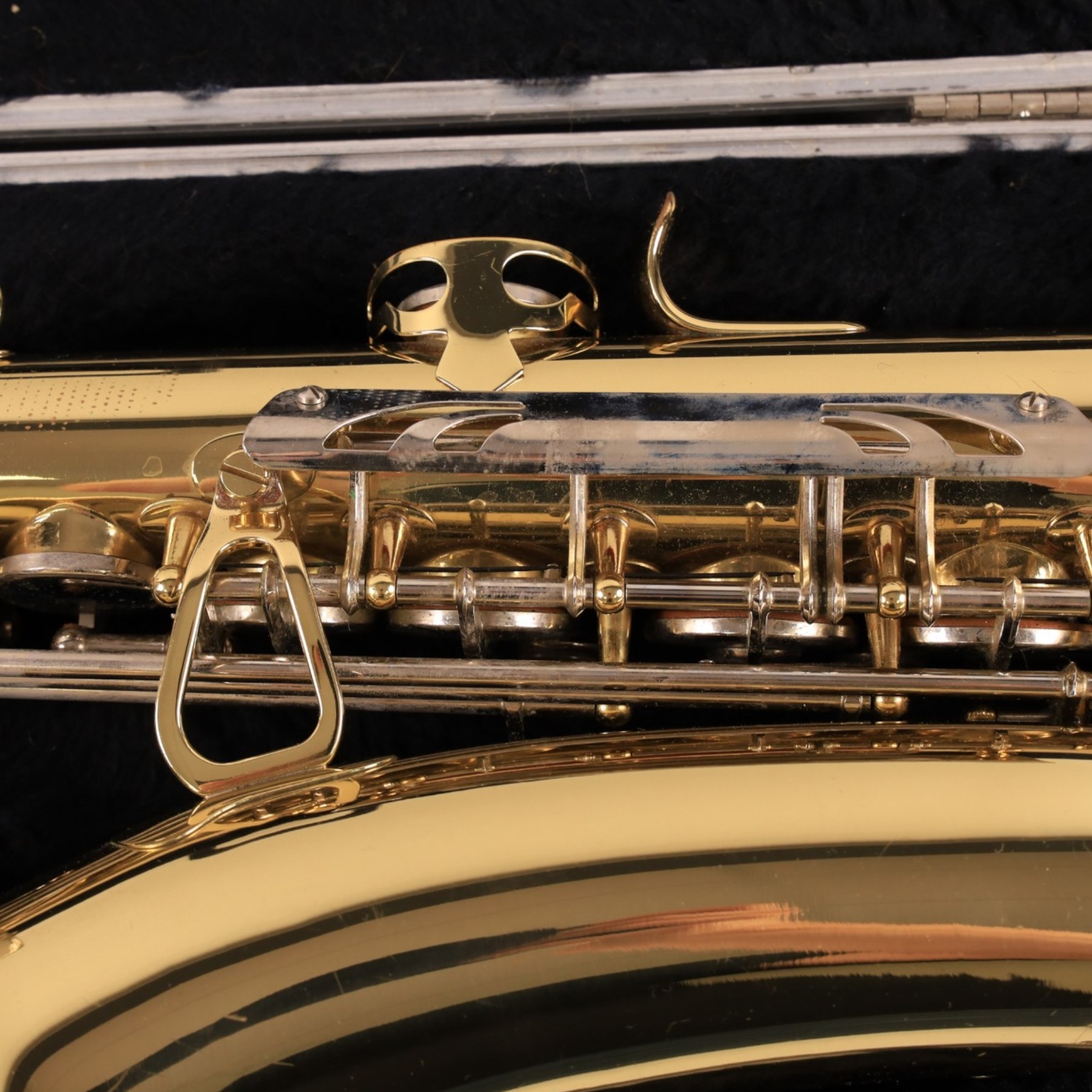 Boosey & Hawkes B&H 400 alto saxophone, serial no. 315050, in hard carry case