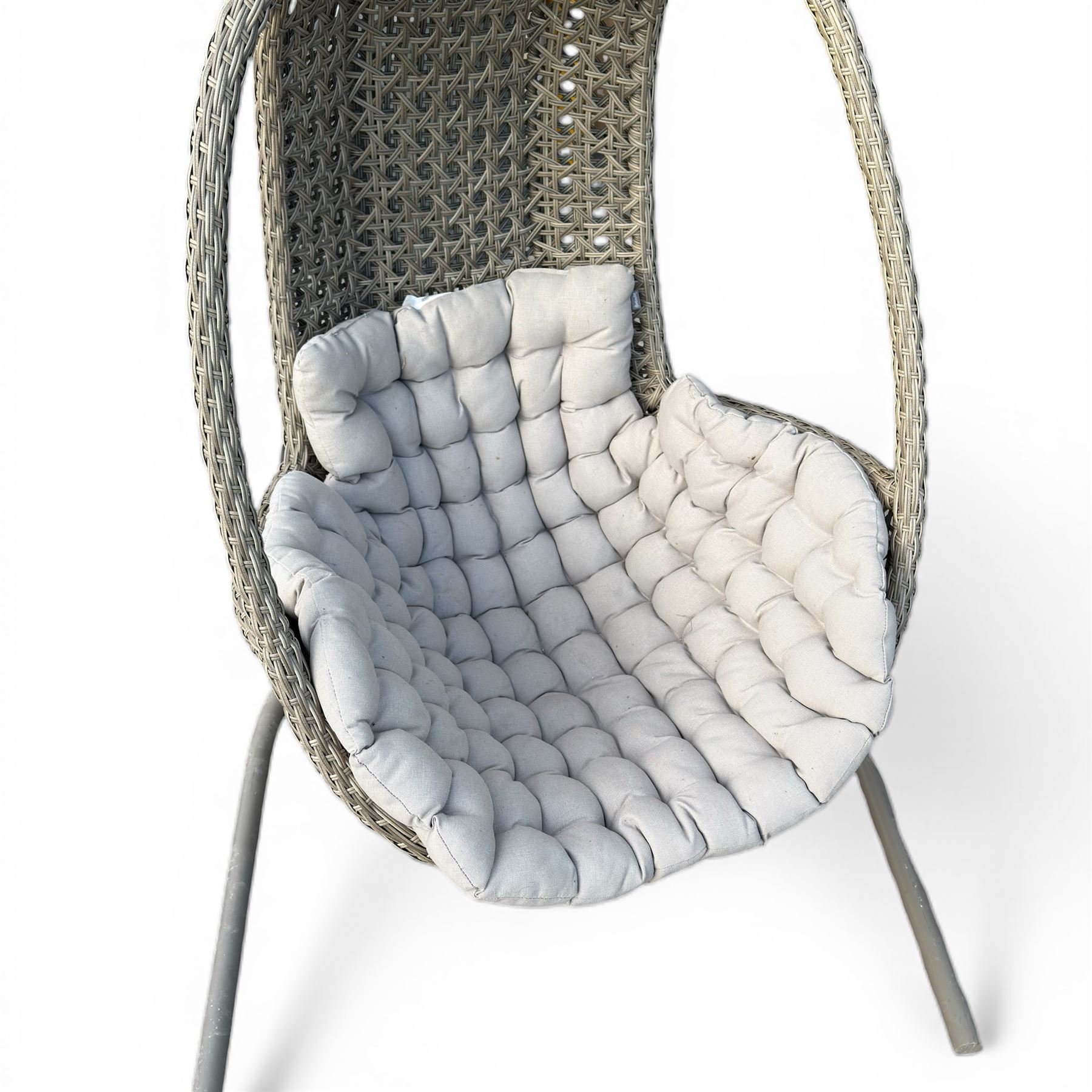 Hartman basket hanging garden chair with cushion and cover