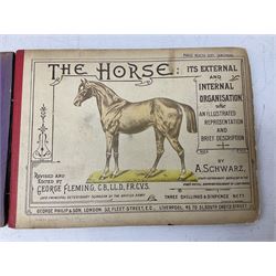 A. Schwarz, The Horse; Its External and Internal Organisation, An Illustrated Representation and Brief Description, Revised and Edited by George Fleming, London, George Philip & Son, with fold out anatomical plates