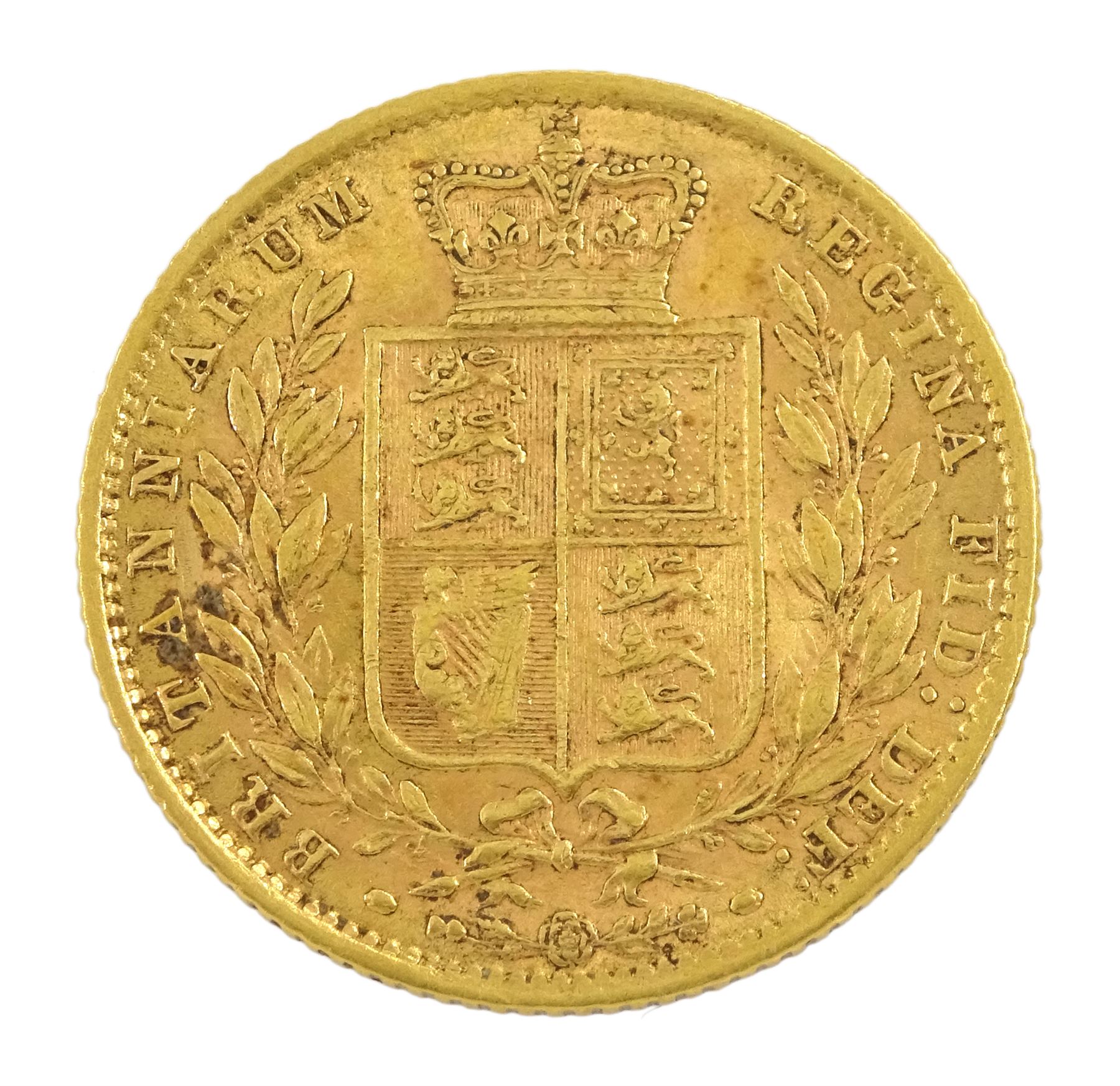 Queen Victoria 1872 gold full sovereign coin