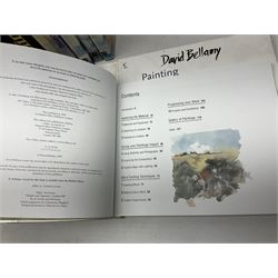 Eight books by David Bellamy on watercolour painting; and two bound volumes of Pennine Magazine 1981-84 (10)
