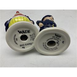 Four Wade Collector Club limited edition Noddy figures, comprising Noddy, Big Ears, Mr Plod and Tessie Bear, together with Wade figure Andy Pandy, all with original boxes 