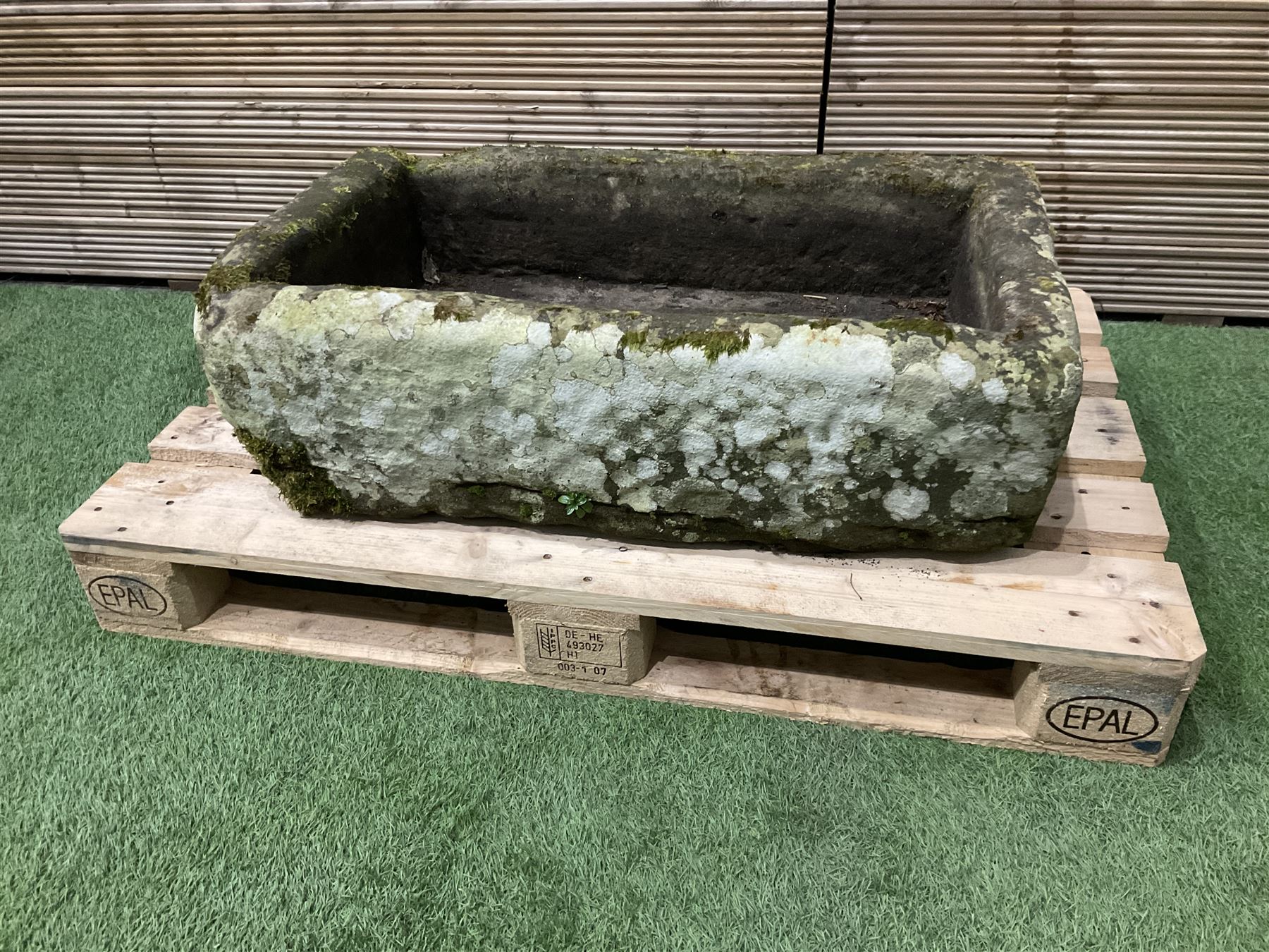 19th century rectangular carved stone trough - THIS LOT IS TO BE COLLECTED BY APPOINTMENT FROM DUGGLEBY STORAGE, GREAT HILL, EASTFIELD, SCARBOROUGH, YO11 3TX