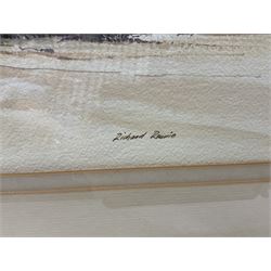 Richard Alexander Rennie (South African 1932-): Landscape with Distant Mountain, watercolour signed 45cm x 67cm