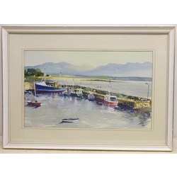  'Roundstone Connemara', watercolour signed by Walter F Parker (British 1914-2010), titled and dated 1999 verso 28cm x 46cm  